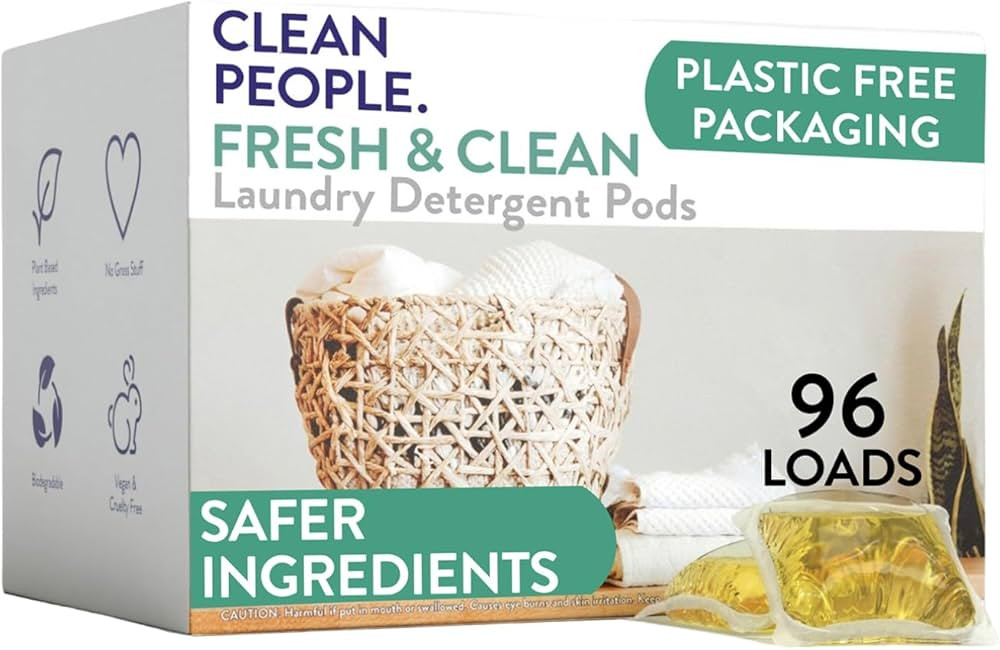 The Clean People Laundry Detergent Pods - Hypoallergenic Laundry Pods - Ultra Concentrated, Recyc... | Amazon (US)