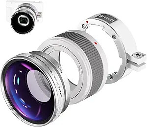 NEEWER Wide Angle Lens Compatible with Sony ZV1 Camera, 2 in 1 18mm HD Wide Angle & 10x Macro Add... | Amazon (US)