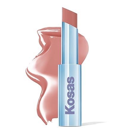 Kosas Wet Stick Moisturizing Shiny Sheer Lipstick with Ceramides, Hyaluronic acid, Peptides and M... | Amazon (US)