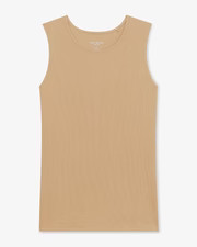 Paige Tank - Ribbed Pima Cotton :: Camel | MM LaFleur