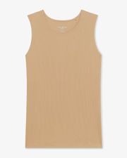 Paige Tank - Ribbed Pima Cotton :: Camel | MM LaFleur