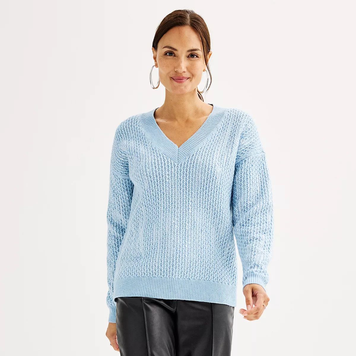 Women's Nine West Textured Pullover Sweater | Kohl's