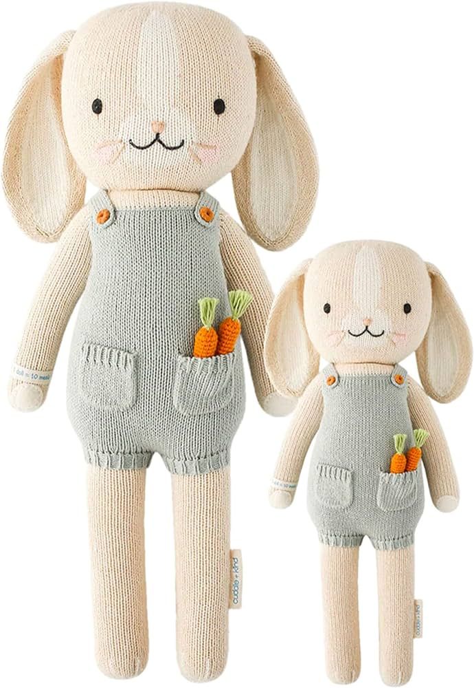 Amazon.com: cuddle + kind Henry The Bunny Doll - Lovingly Handcrafted Dolls for Nursery Decor, Fa... | Amazon (US)