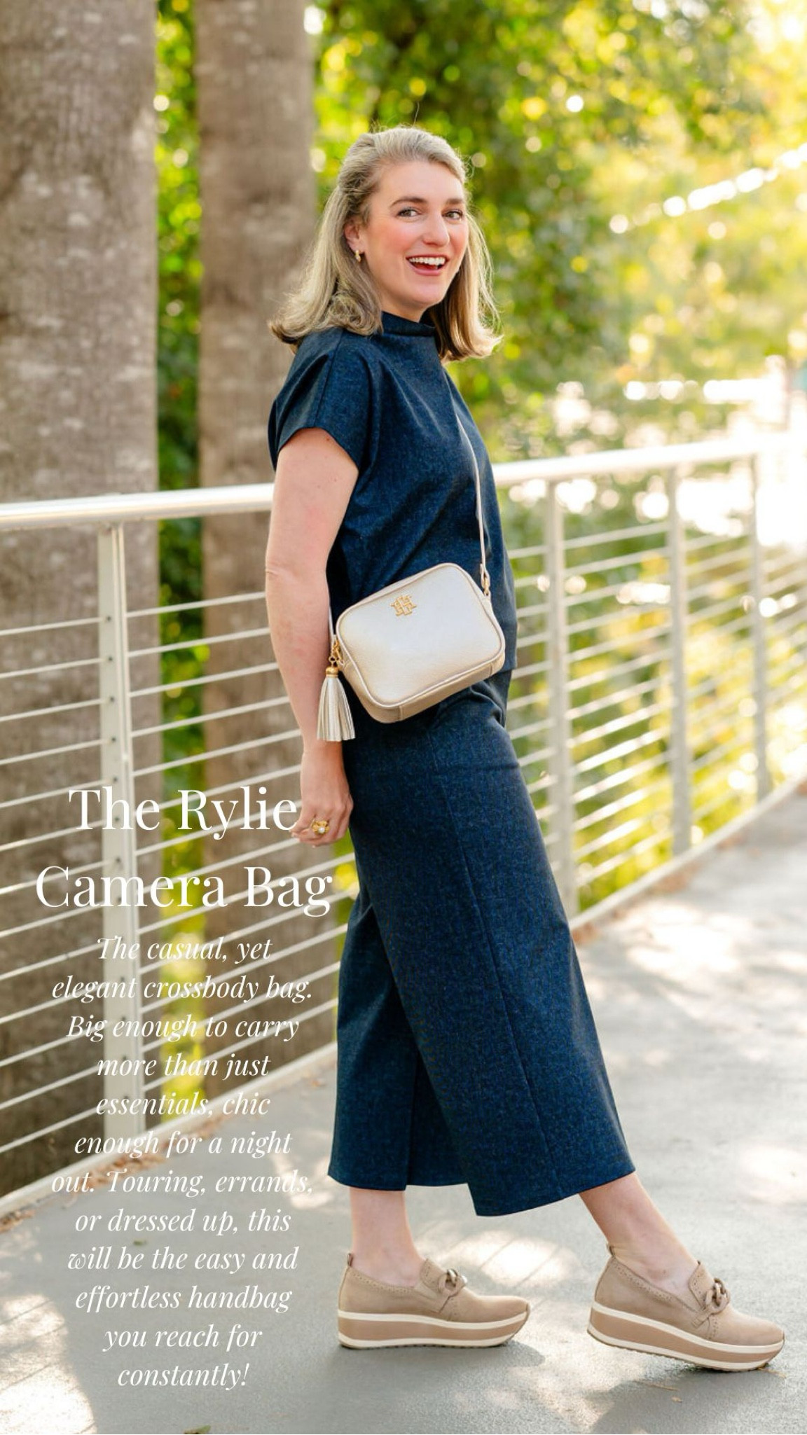 As a mom on the go needing to be hands free, this is how look stylish and put together with your purse! Love the pearl metallic and tassel zipper! 

#LTKFindsUnder100 #LTKItBag #LTKStyleTip