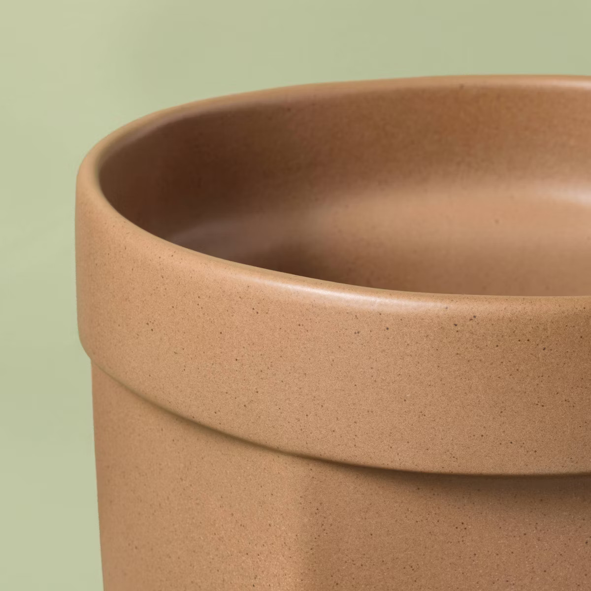 9" Carved Ceramic Planter Pot Macadamia Tan - Hearth & Hand™ with Magnolia | Target