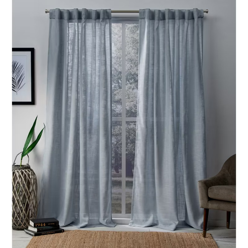 Set Of 2 Bella Sheer Hidden Tab Top Curtain Panels - Exclusive Home | Target