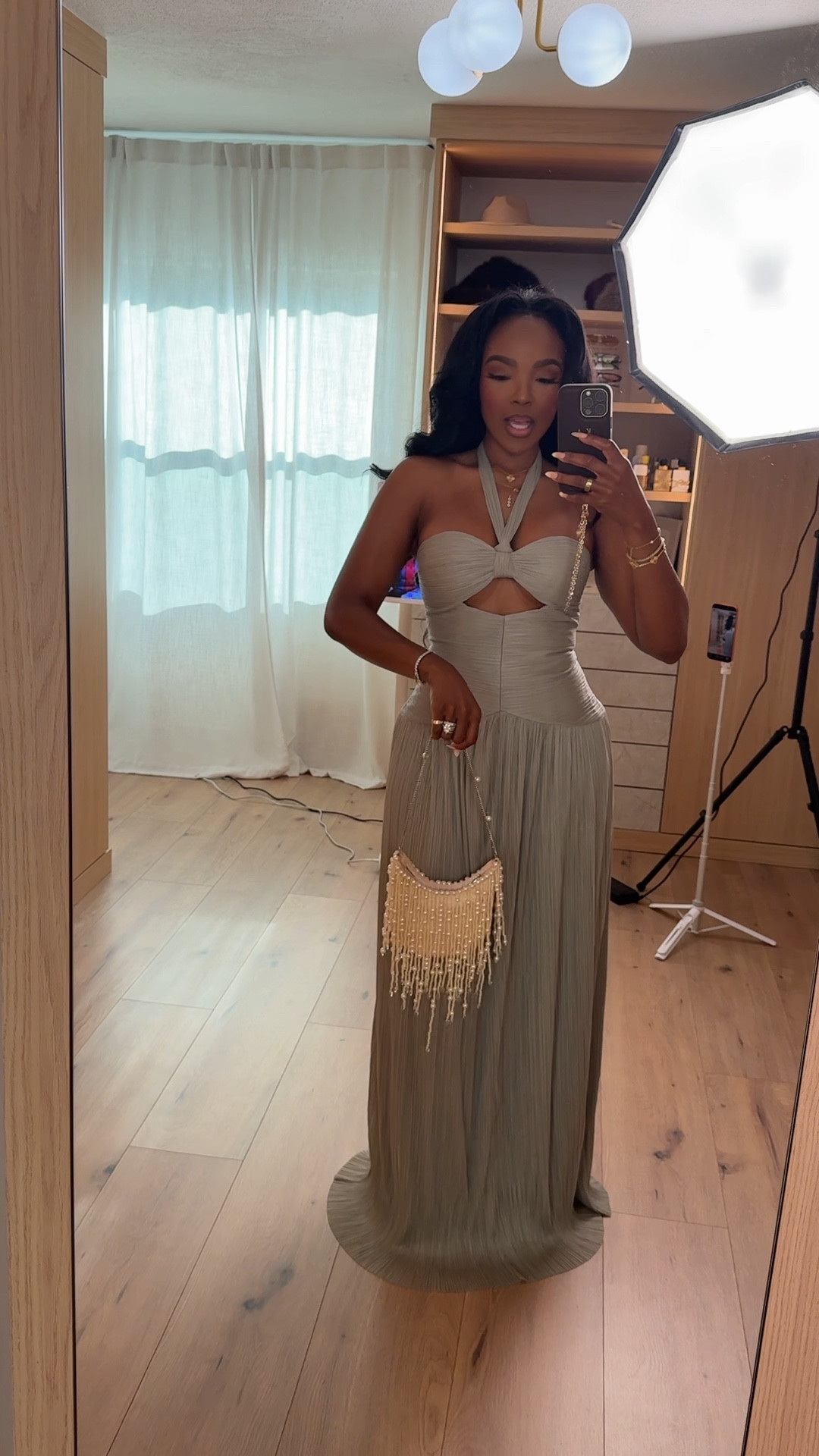 Scroll to shop this soft glam neutral dress 🤍

This flowy pleated maxi with a cutout detail is giving effortless elegance—perfect for weddings, date nights, or any dressy occasion where you want to feel feminine and elevated.

📏 Measurements: 5’4”, 140 lbs, 34D bust, 27” waist, 40” hips

Follow me on Instagram and YouTube @kirasfashionfinds

#LTKvlog #LTKootd #LTKgrwm