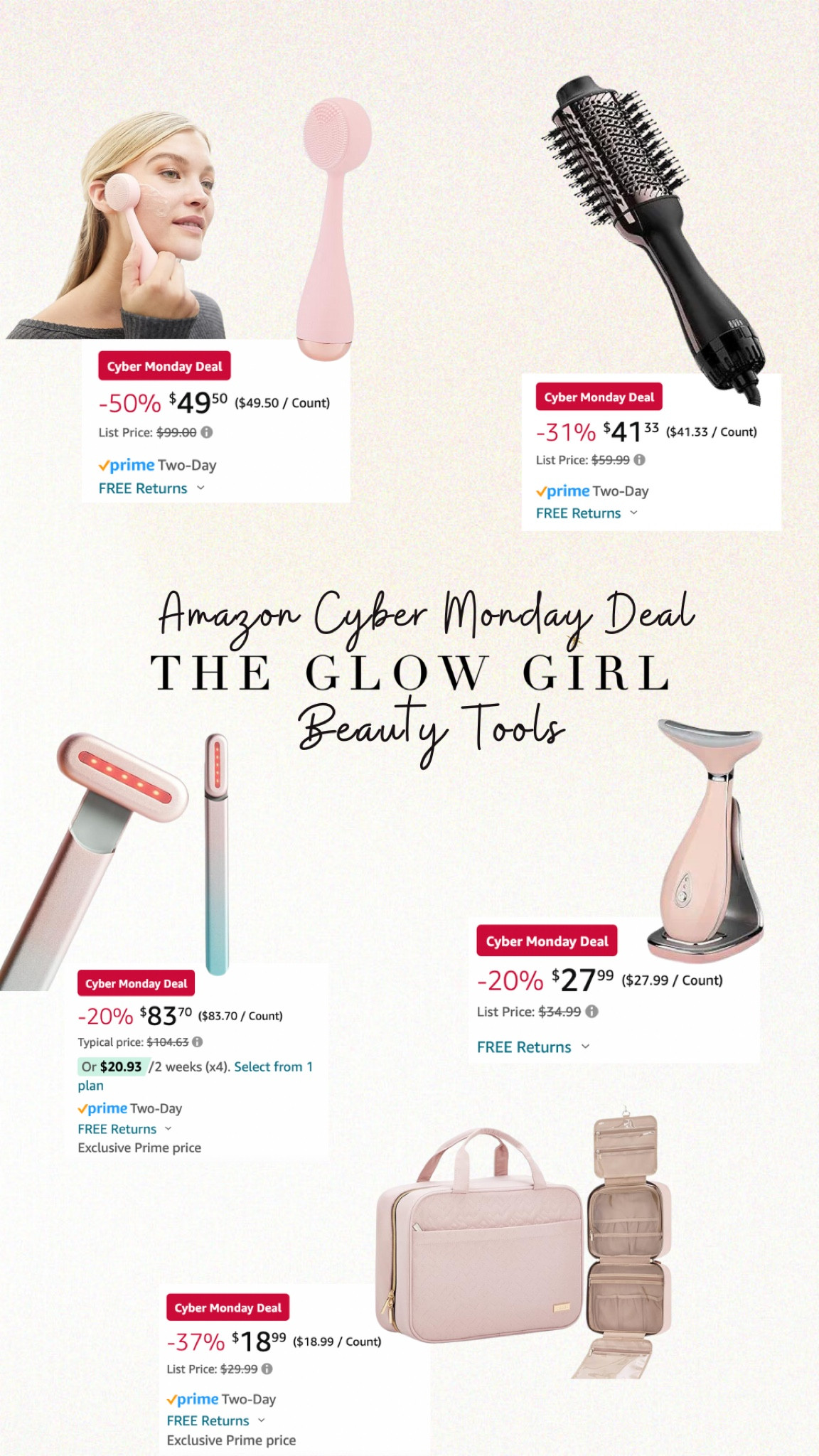 Here are some of my favorite #BeautyTools that I’ve found on #Amazon during #CyberMonday

Now is a great time to shop for the beauty fanatics in your life (or yourself)! ✨😊💕

#LTKBeauty #LTKSkincare

#LTKsalealert #LTKCyberWeek #LTKGiftGuide