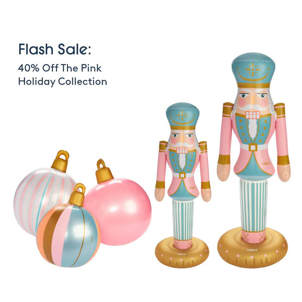 Pink Holiday Decor Bundle Pink, 5 Ft Tall | FUNBOY