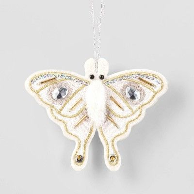 Felt Jeweled with Sequins Moth Christmas Tree Ornament - Wondershop™ | Target