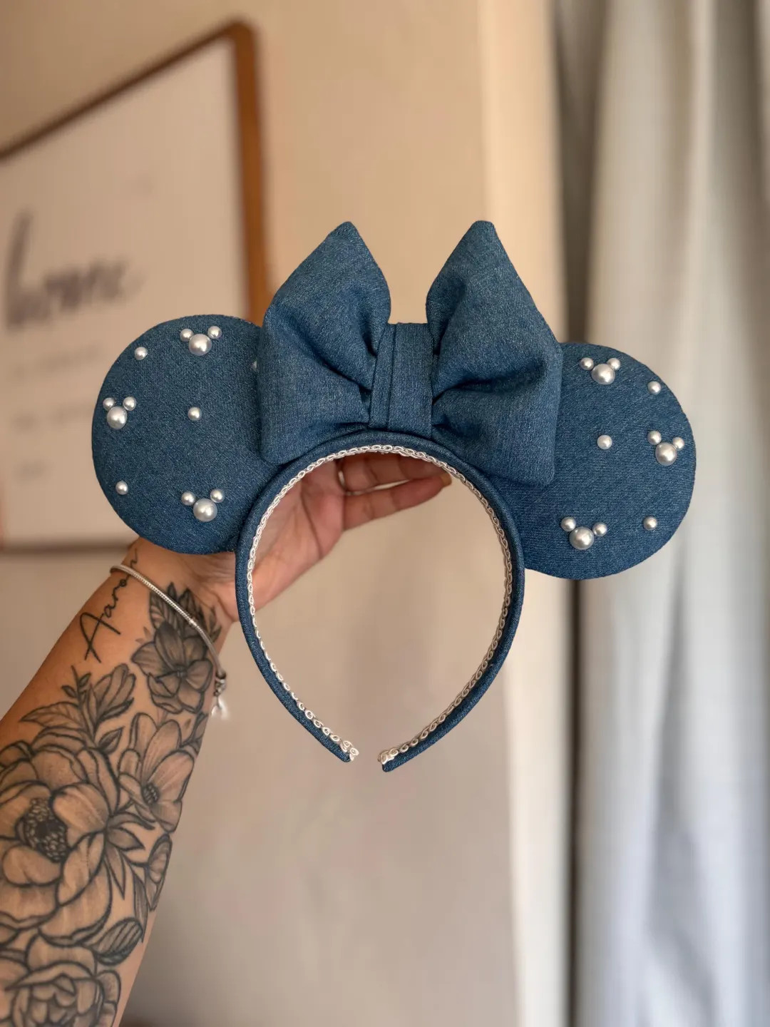 Denim Ears, Custom Ears, Parks Inspired Ears - Etsy | Etsy (US)