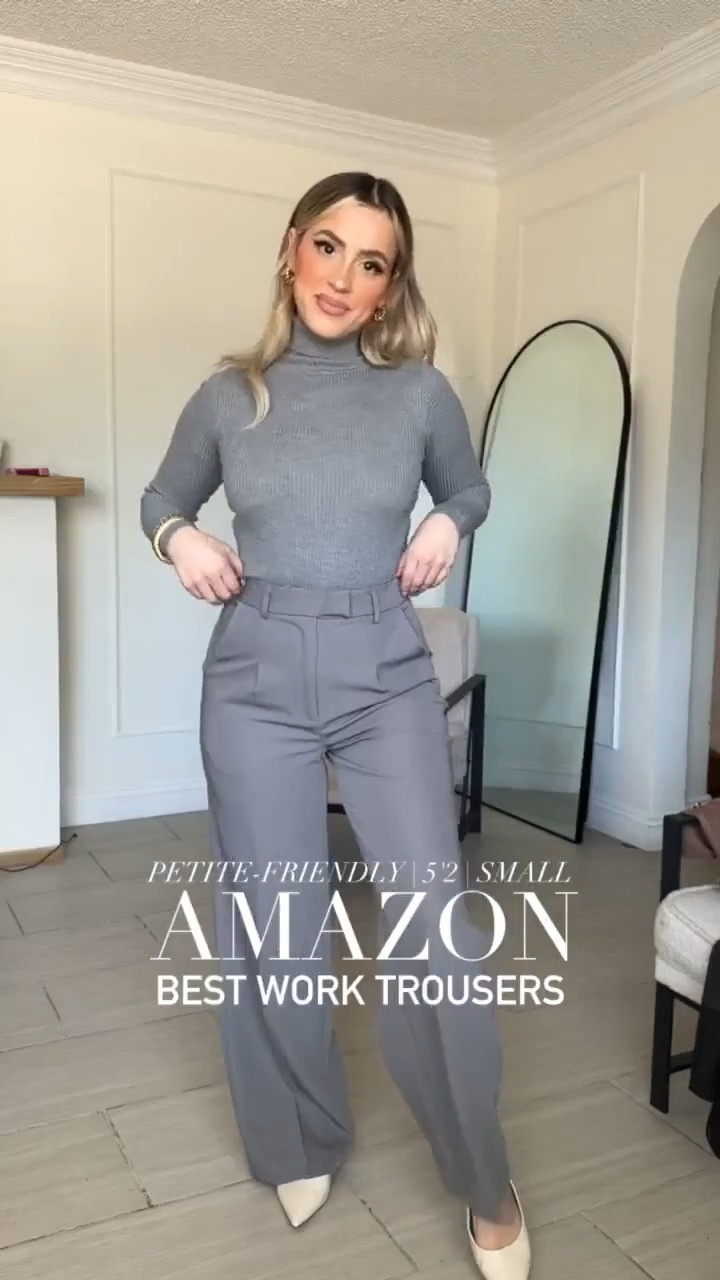 Theee best trousers from AMAZON 😍

✔️Grey: Small/long/thin in trousers
✔️Ivory: Small
✔️Dark green: Small/small
✔️Brown: Small in pants
✔️Black: Small in pants// XS in MEN'S blazer
✔️Khaki: Small long thin in pants in khaki

#LTKootd #LTKWorkwear #LTKPetite