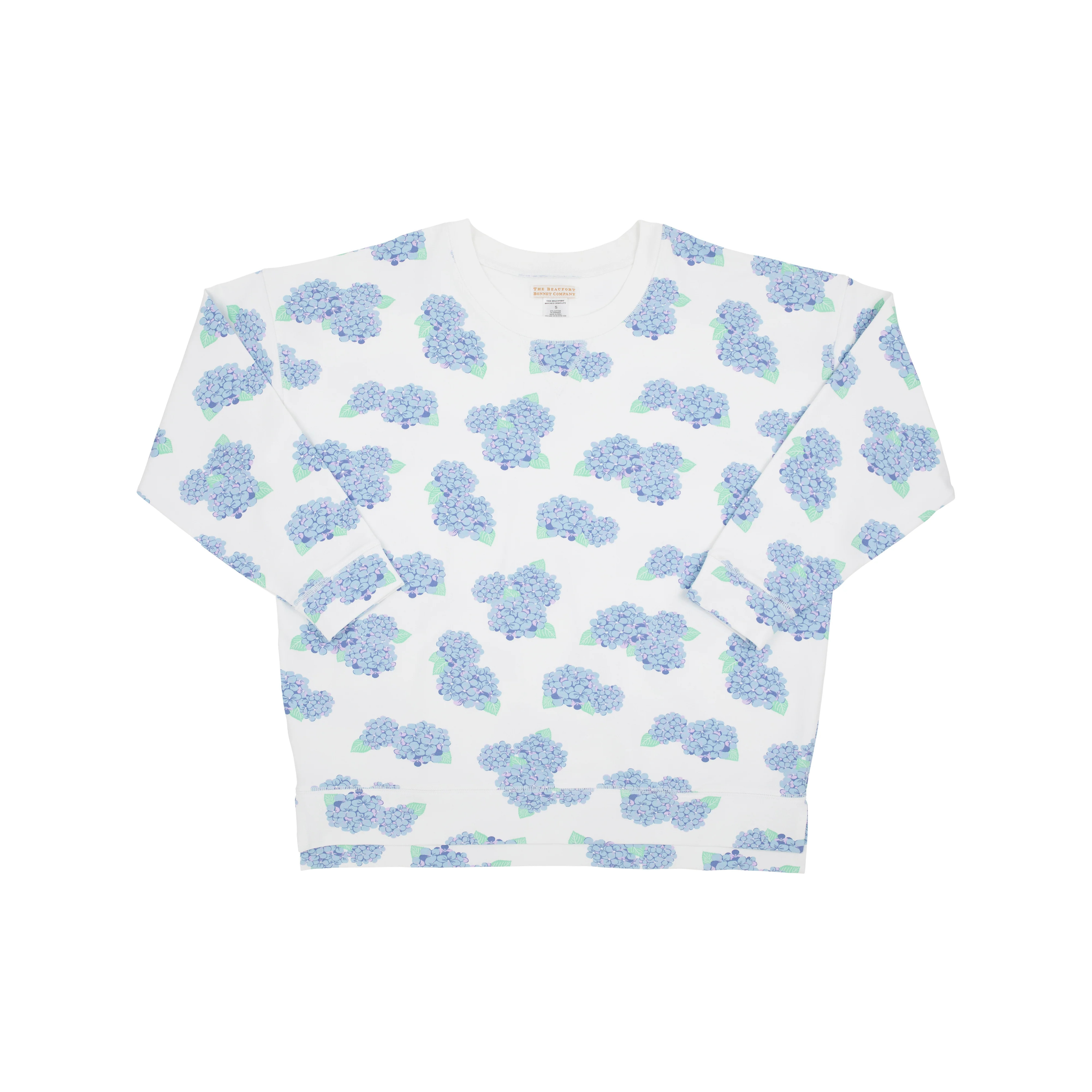 Cassidy Comfy Crewneck (Women's) - Happiest Hydrangeas | The Beaufort Bonnet Company