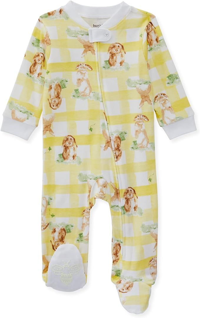 Amazon.com: Burt's Bees Baby Baby Girls' Sleep and Play Pajamas, 100% Organic Cotton One-Piece Ro... | Amazon (US)