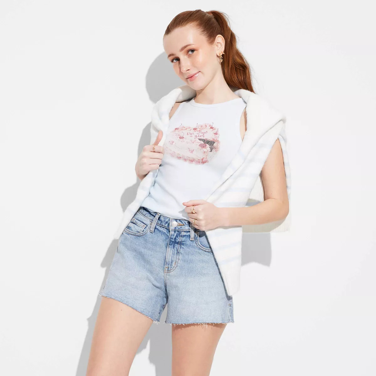 Women's Curvy Heritage Midi Jean Shorts - Wild Fable™ | Target