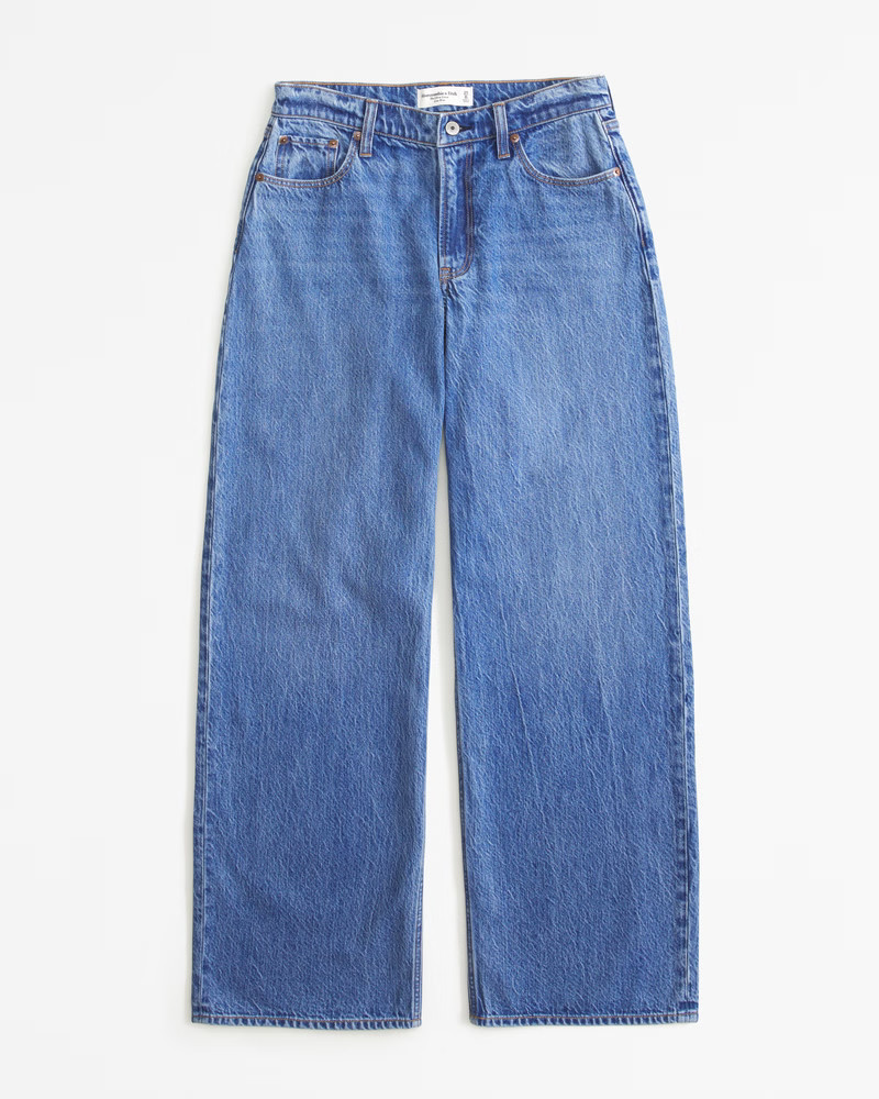 Curve Love Low Rise Ultra Loose Jean | Abercrombie & Fitch (US)