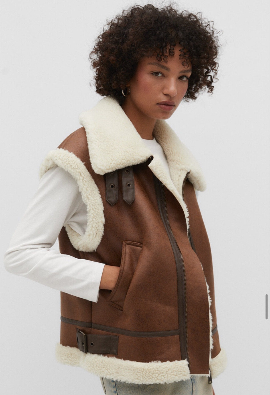 Fur lined gilet 

#LTKFind #LTKSeasonal