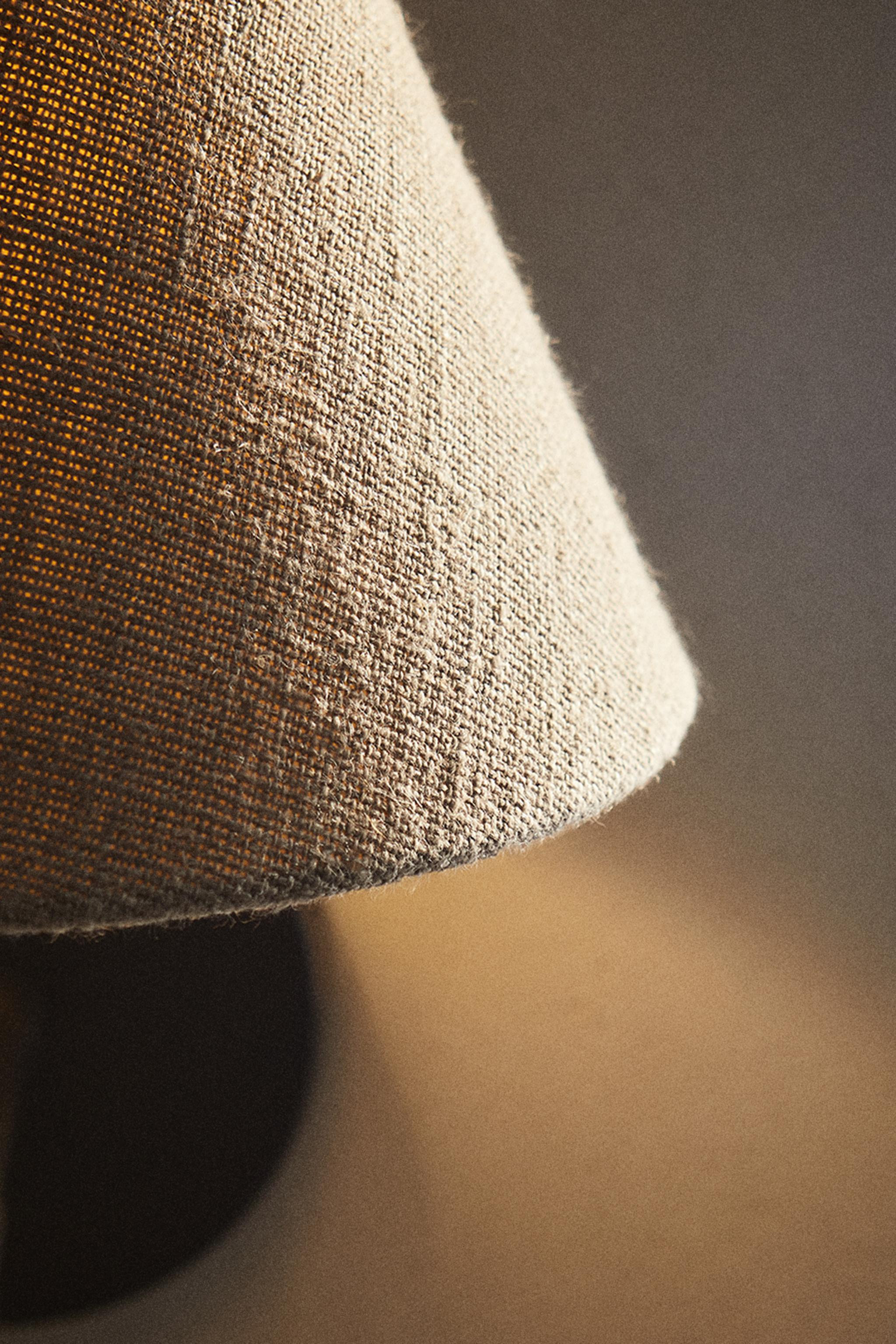 LAMP | WALL LIGHT WITH LINEN LAMPSHADE | Zara UK