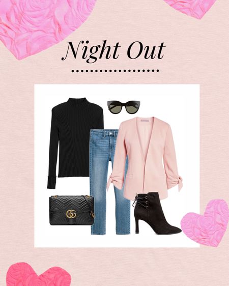 Valentine’s Day Outfit : Date Night Look

Pink blazer jacket
Black turtleneck 
Black suede ankle boots 



#LTKSale #LTKunder100 #LTKFind