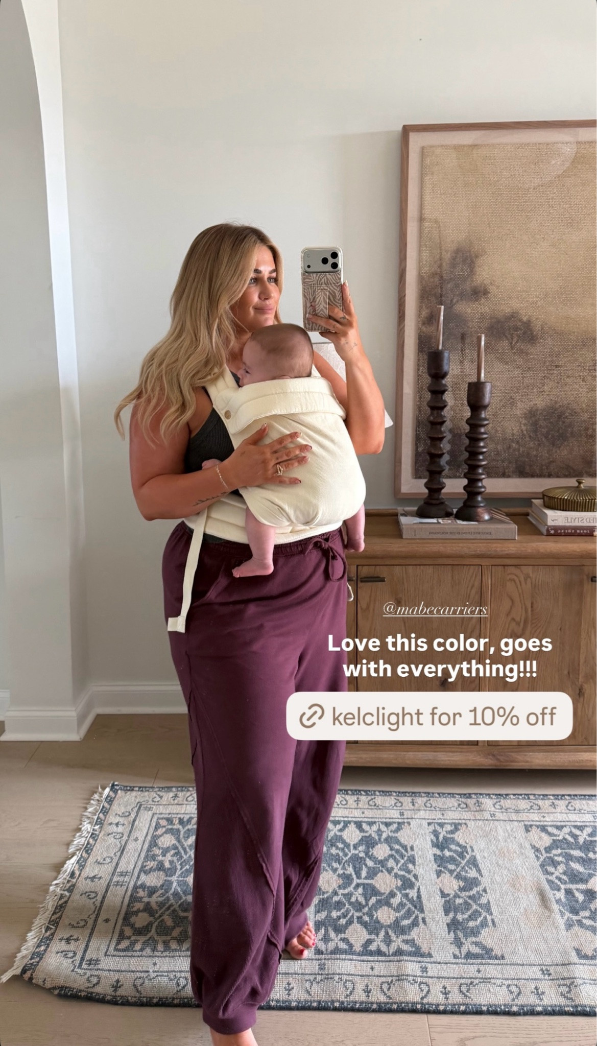 Outfit of the day and our fave carrier 🤍

#LTKSaleAlert #LTKMidsize #LTKBaby