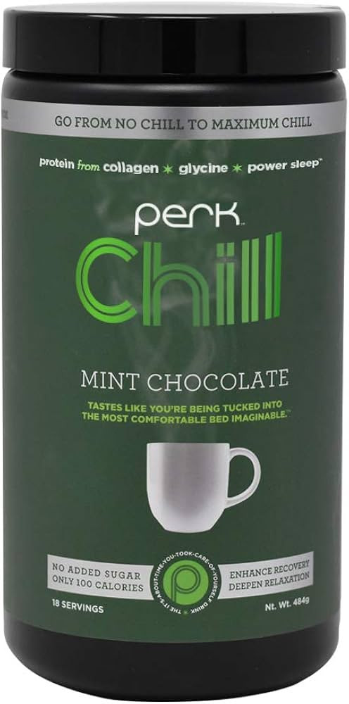 Perk Chill – Mint Chocolate Flavored Beverage Mix with Zero added Sugar – Packed with Protein... | Amazon (US)