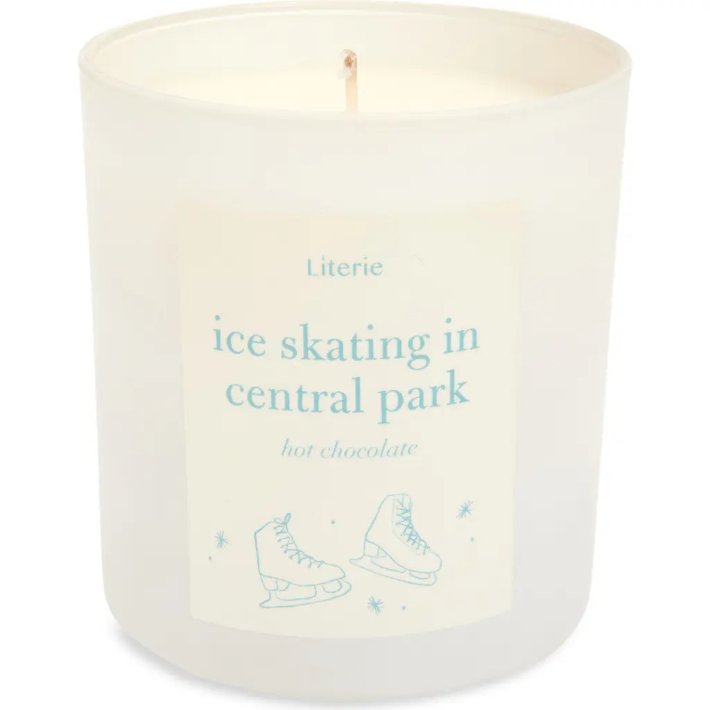 Literie Ice Skating in Central Park Scented Candle in Light Blue at Nordstrom | Nordstrom