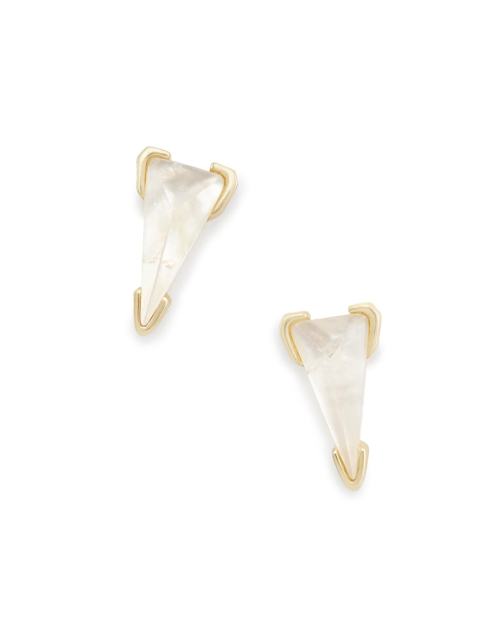 Honor Stud Earrings in Crystal Ivory Illusion | Kendra Scott