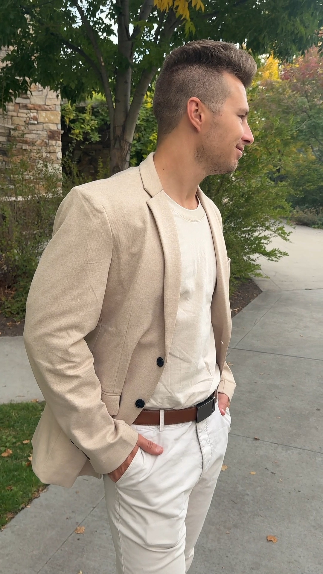 my husbands wedding guest outfit!

| mens fashion | mens blazer | wedding guest | amazon fashion