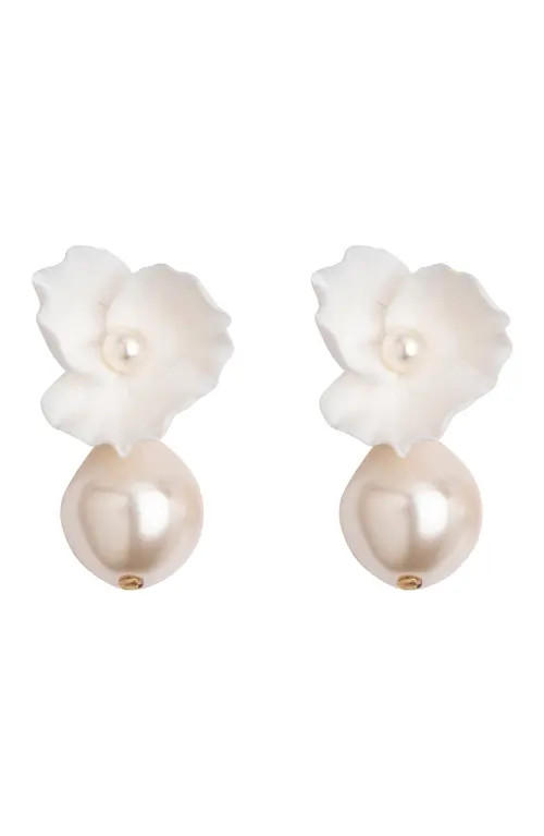 Jennifer Behr Clarabel Drop Earrings in Cream at Nordstrom | Nordstrom
