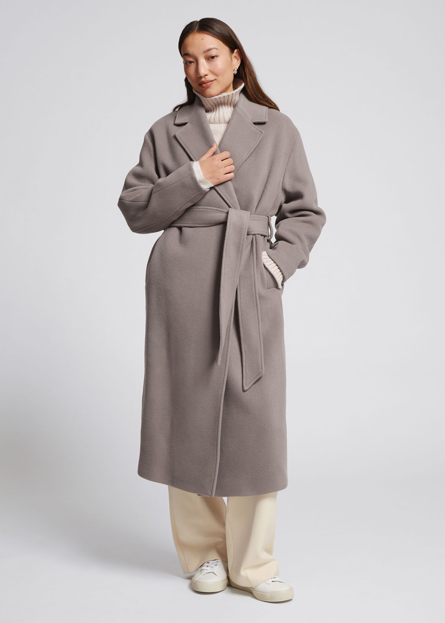 Voluminous Belted Wool Coat | & Other Stories US
