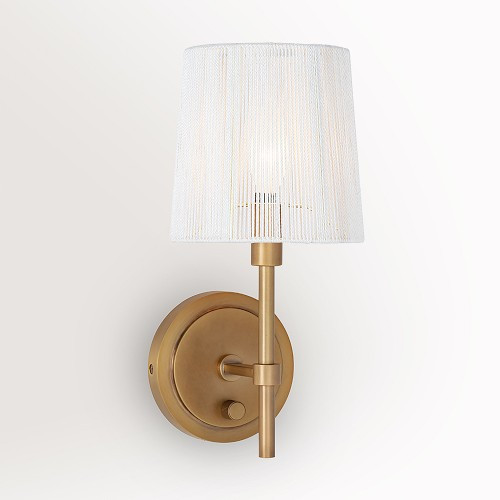 Franklin Sconce, Natural Brass | Williams-Sonoma