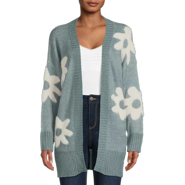 Dreamers by Debut Women's Print Cardigan Sweater - Walmart.com | Walmart (US)