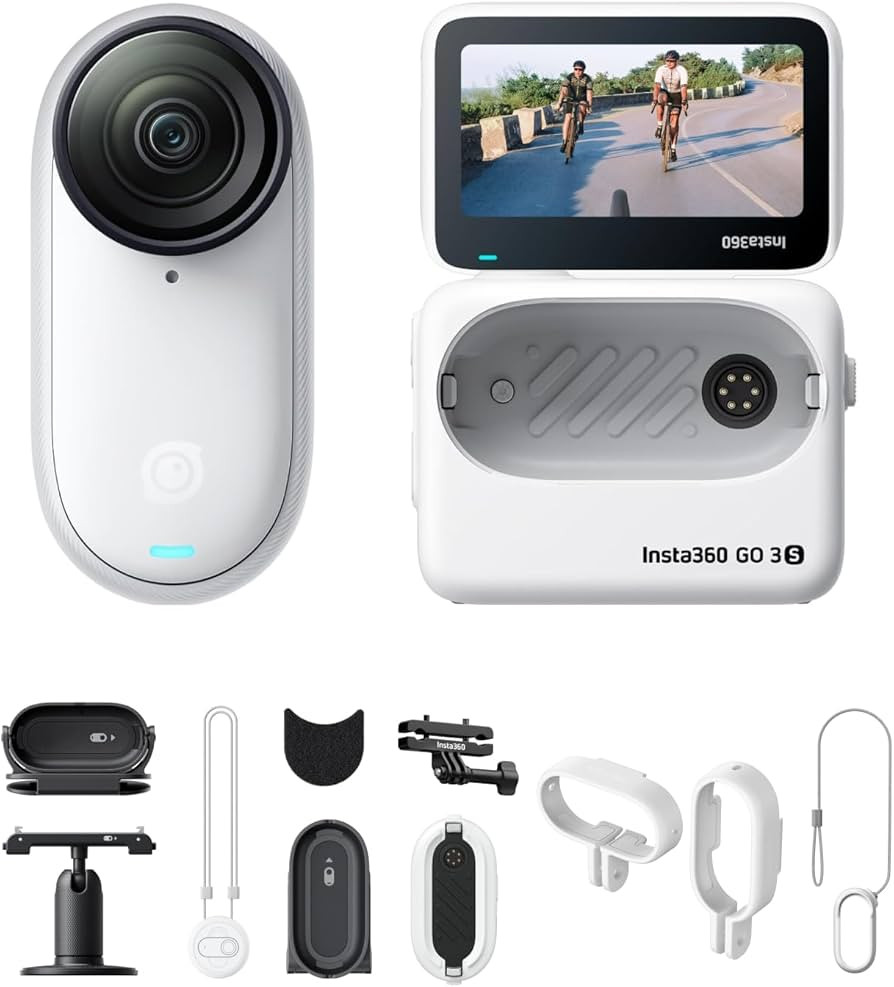 Insta360 GO 3S 64 GB White Cycling Multiview Bundle - 4K Tiny Portable Vlogging Camera, Hands-Fre... | Amazon (CA)