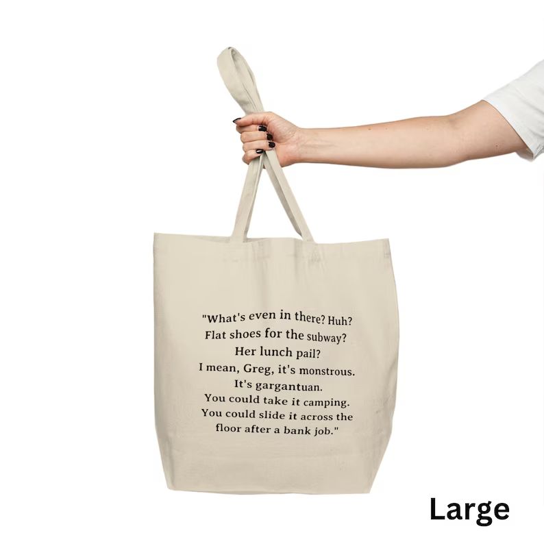 Cousin Greg and Tom 'ludicrously capacious bag' speech tote | Succession | Tote Bag | Kendall Roy... | Etsy (US)