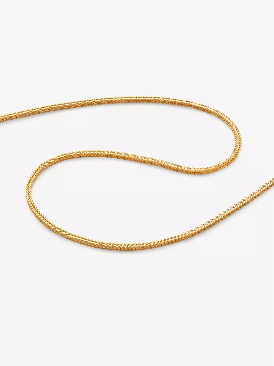 Juno fine 18ct yellow gold-plated vermeil recycled sterling-silver chain necklace | Selfridges