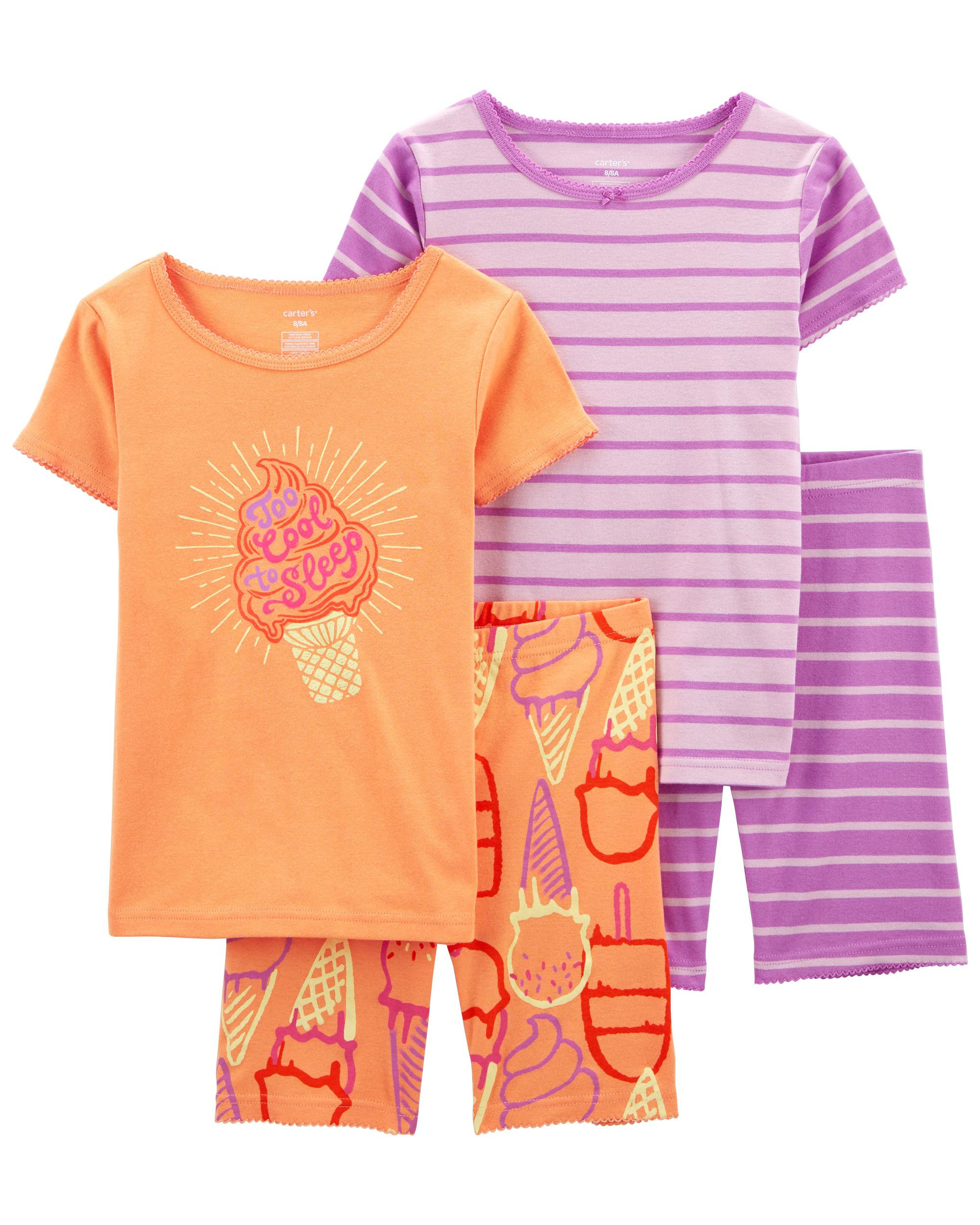 Kid 4-Piece Ice Cream 100% Snug Fit Cotton PJs | Carter's