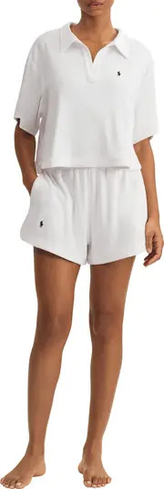 Terry Polo Shirt & Shorts Cover-Up Set | Nordstrom