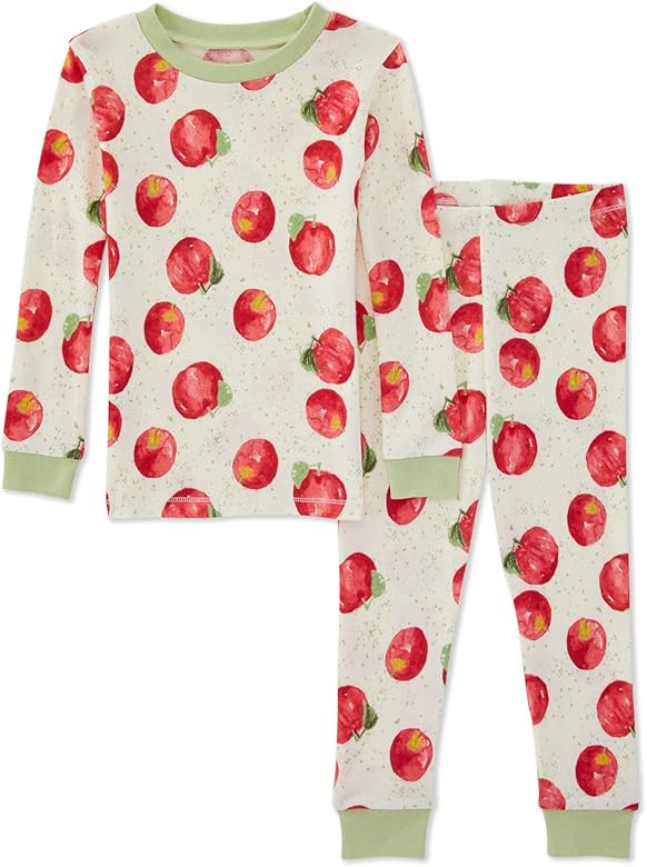 Burt's Bees Baby Baby Girls' Pajamas, Tee and Pant 2-Piece Pj Set, 100% Organic Cotton | Amazon (US)