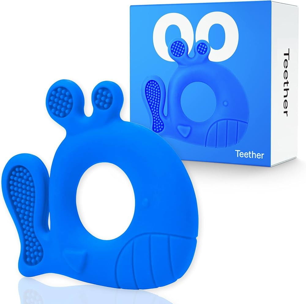 Love Noobs Silicone Baby Teether, Baby Teething Toys for Babies, BPA Free Infant Teether, Safe Ba... | Amazon (US)