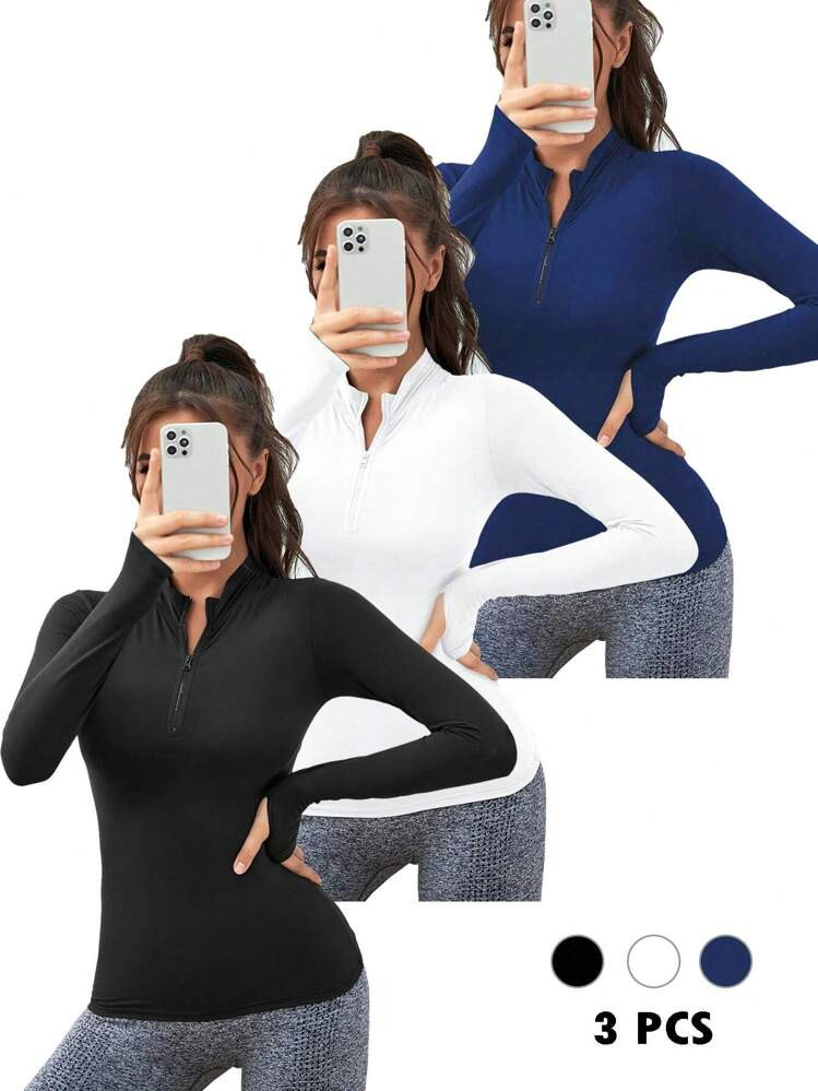 SHEIN Sport Studio Soft And Breathable Sports Long Sleeve Sweatshirt Fall Sweatshirt | SHEIN