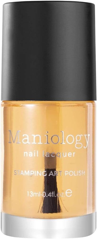 Maniology Sticky Base Coat for Reverse Stamping Nail Art Powder Glitters Foils, Adhering Base Coa... | Amazon (US)