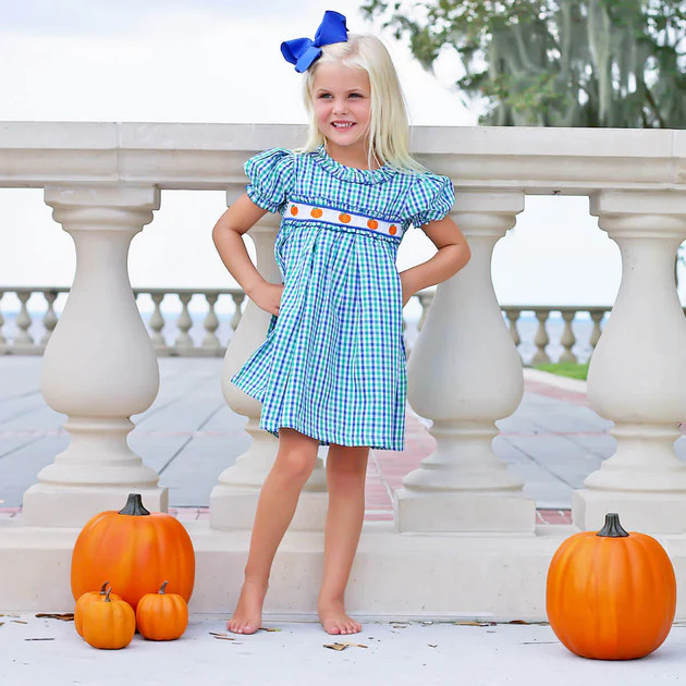 Hello Pumpkin Bishop Dress | Classic Whimsy