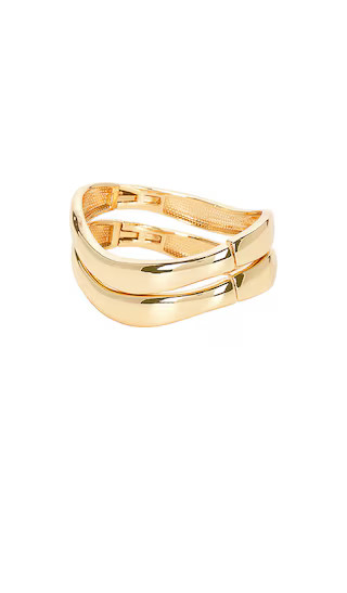 BaubleBar Tiana Bangle Set in Metallic Gold. | Revolve Clothing (Global)