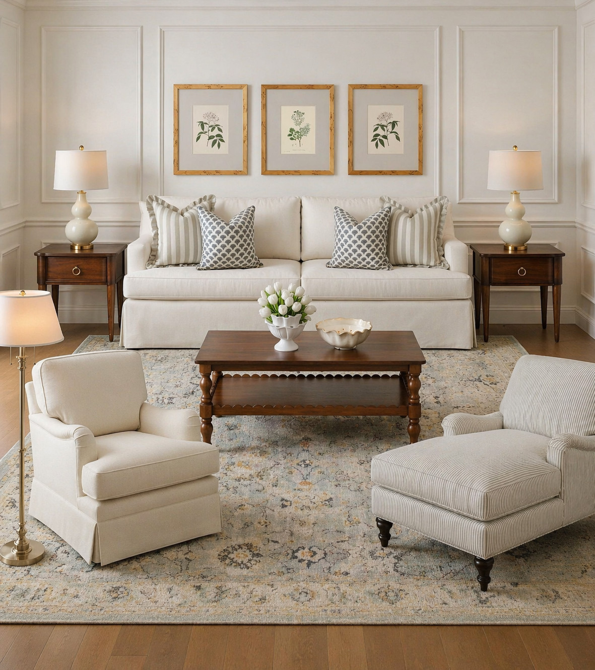 Soft neutral living room design, using Wayfair, Target, Jillien Harbor and more. 

classic home, grandmillennial, modern traditional  

 

#LTKHome