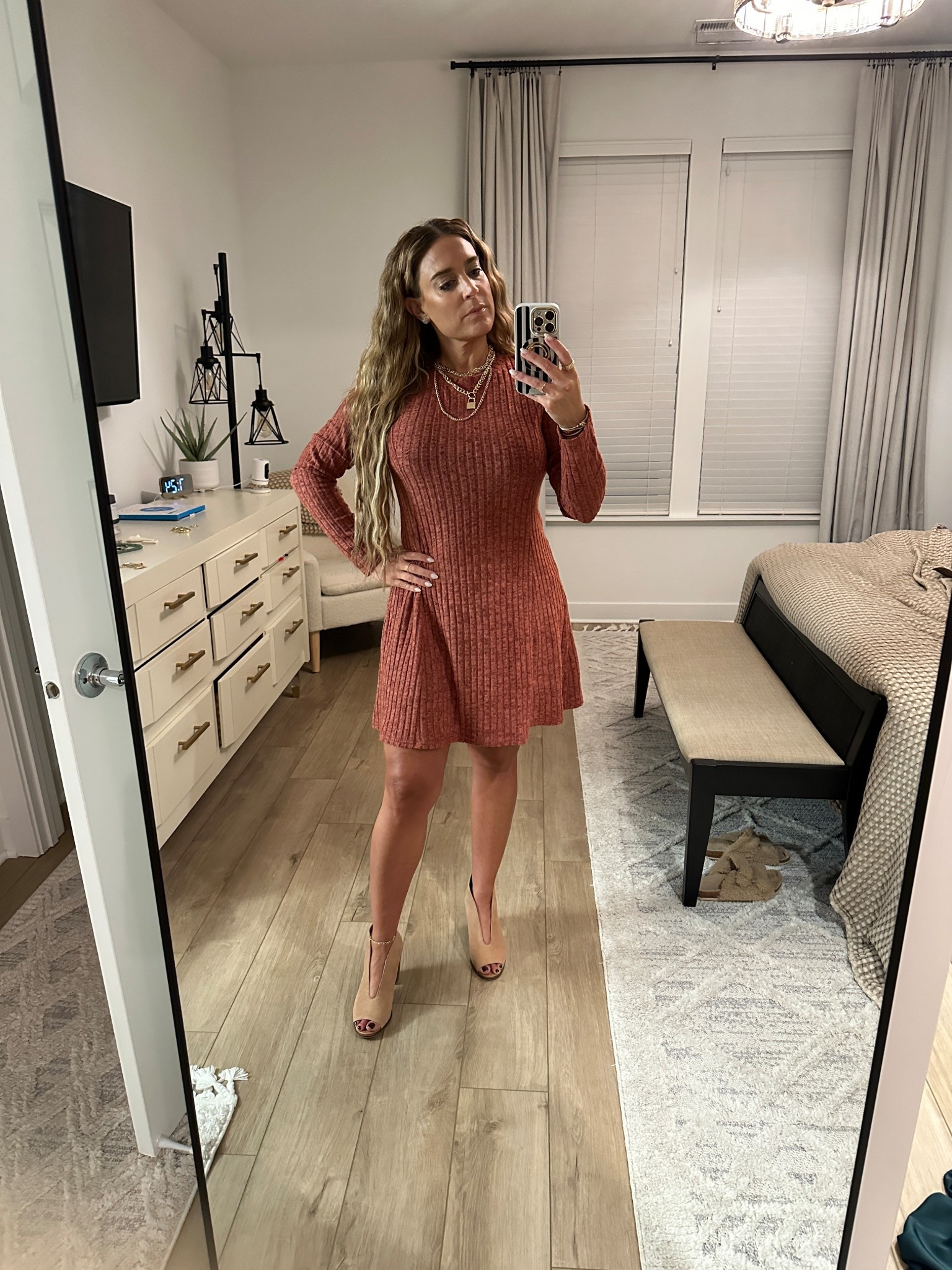 This outfit surprised me—I didn’t buy any of these pieces to wear together and yet when I went to get dressed, I just started selecting things from my Amazon haul and magic 🪄 I really liked it—especially for our first cooler fall 🍂 morning. You also can’t beat a $15 dress and 50% off earrings❣️

#LTKSeasonal #LTKWorkwear #LTKMidsize