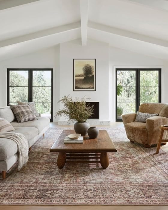 Loloi Amber Lewis x Georgie Bordeaux/Antique 7'-6" x 9'-6" Area Rug | Amazon (US)