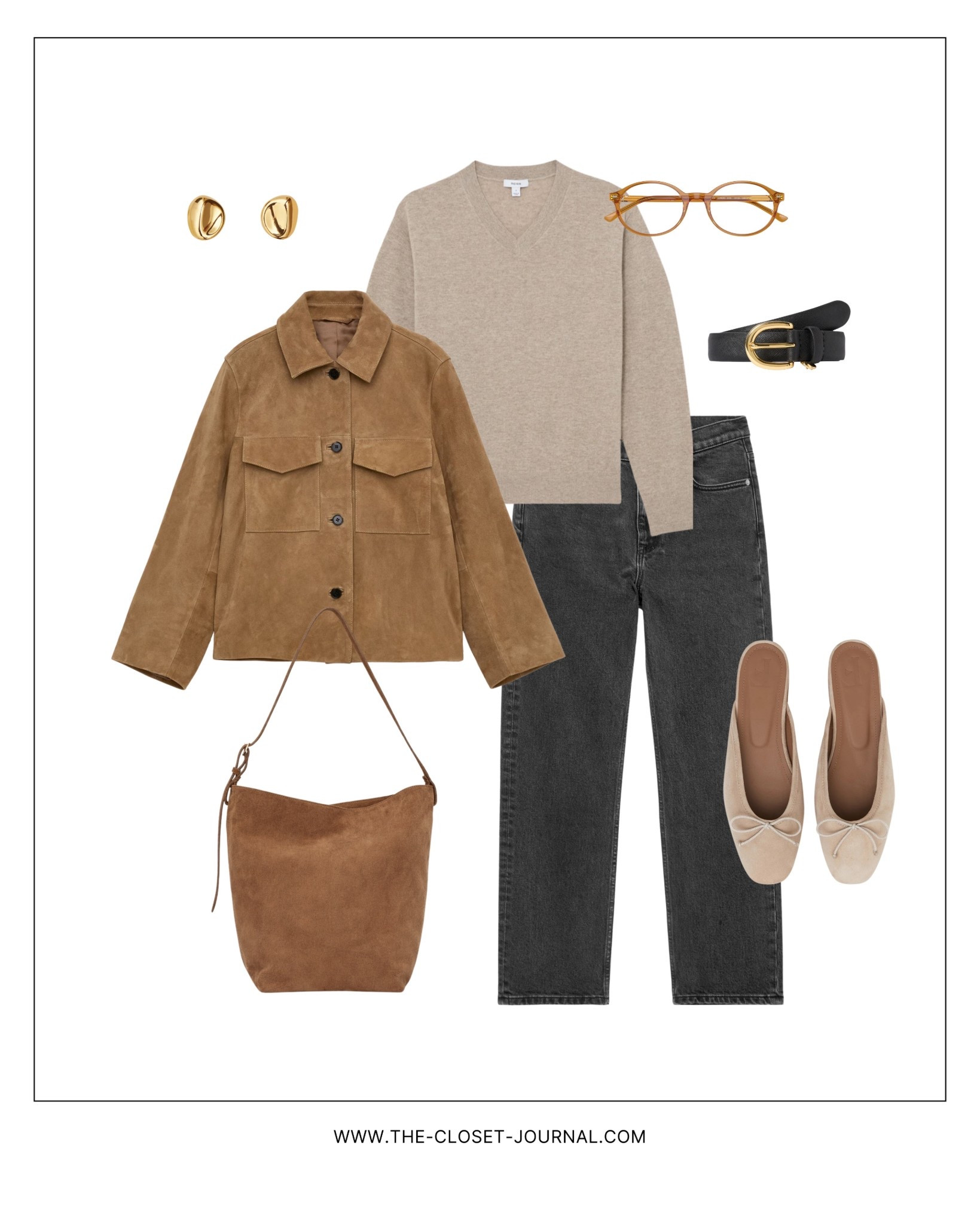 Spring look - suede jacket 