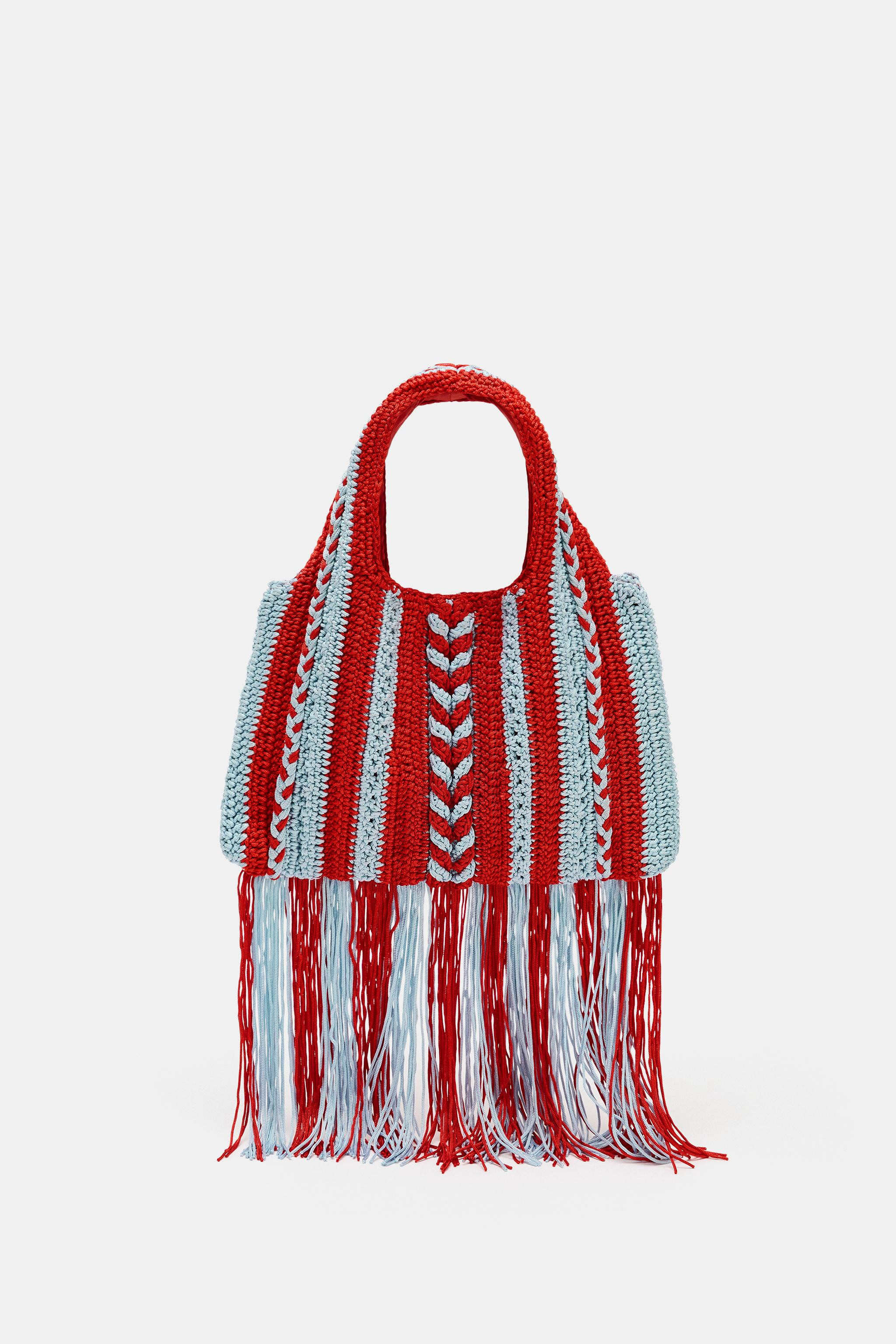 CROCHET PRINT HANDBAG | Zara US