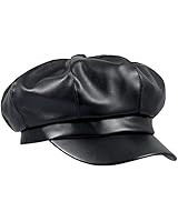 Sportmusies 8 Panels Newsboy Caps for Women, PU Leather Cabbie Painter Hat Gatsby Ivy Beret Cap | Amazon (US)