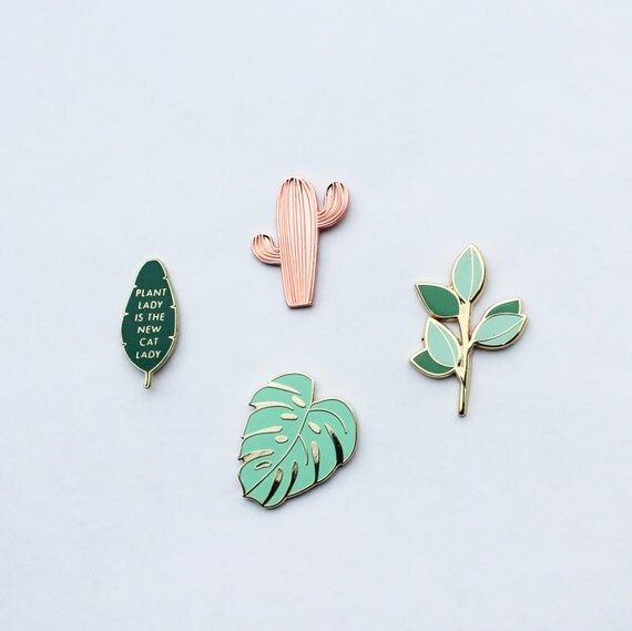 The Plant Pin Pack Vol. 1 | Lapel Pins | Etsy (US)